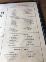 Pizza Man menu