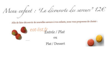 Restaurant de la Vallee menu