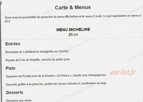 L'ancienne Gare menu