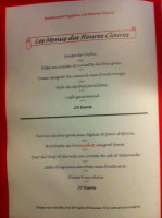 Les Heures Claires menu