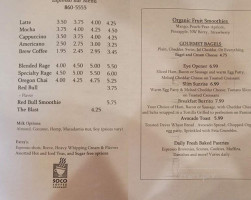 Soco Coffee Company menu