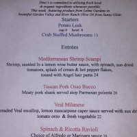 Dino's Italiano menu