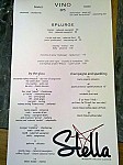 Stella Modern Italian Cuisine menu