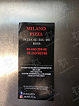 Milano Pizza menu