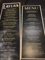 Layla's menu