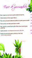 Le Jardin Des Envies menu