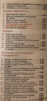 Le Soleil Sannois menu