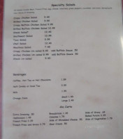 Outlook Inn menu