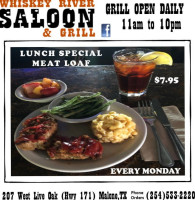 Whisky River Saloon Grill food