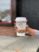 Hand Rolled Bagels food