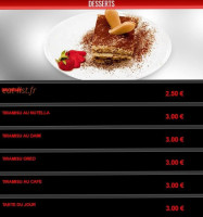 Pronto Pizza menu