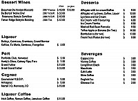 Peacock Gardens menu