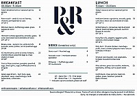 Pablo & Rusty's menu