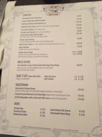 The Boatyard menu