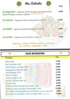 Friterie Martin Martine menu