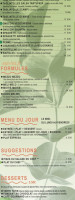 Paradiso menu