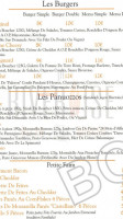 La Biveroise menu