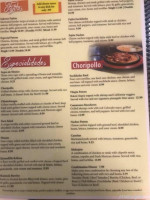 Sabores Mexican Cuisine menu