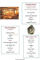 La Rouchinière menu