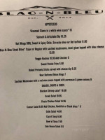 Blac-n-bleu Bistro menu