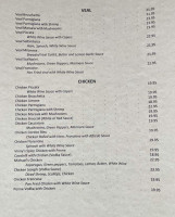 Villa Capri Italian menu