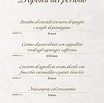 Palazzo Baldini menu