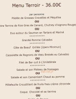 Le Normandie menu