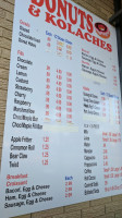 Paradise Donuts menu