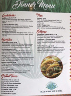 Blue Agave And Grill menu