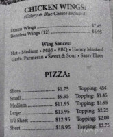 Earl's Home Town Pizzeria menu