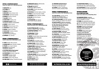 Restaurang Pizzeria 12:an menu