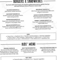 Lone Star Texas Grill menu