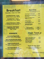 Blue Water Taco Grill menu