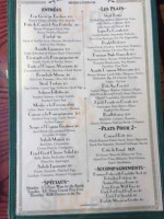 Le Bouchon menu