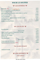 La Rouchinière menu