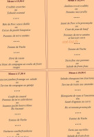 Les Ecrins menu