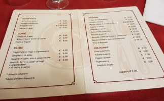 Osteria Da Gemma menu