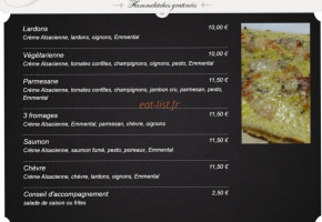 La Taverne menu