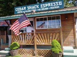 Cedar Shack Espresso Ice Cream food