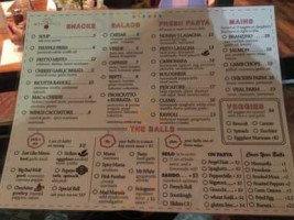 House Of Meatballs menu