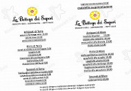 La Bottega Dei Sapori menu