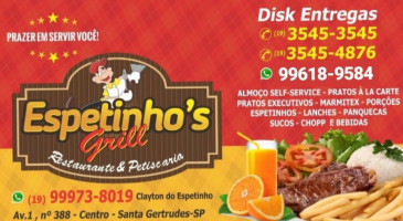 Espetinhos Grill Petiscaria food