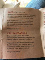 Dos Toros Taqueria menu