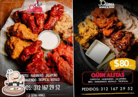 La Quina Wings And Beer food