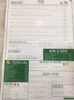 Sano Food Doral menu