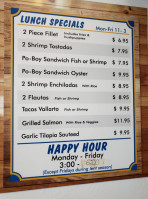 Seafood Shack menu