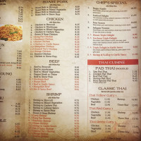 Taste 8 menu