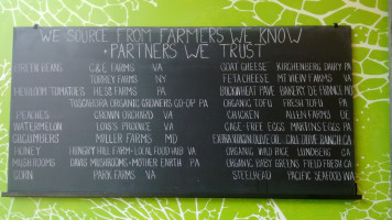 Sweetgreen menu