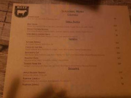 Paradiso Roma menu