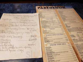 Parthenon menu